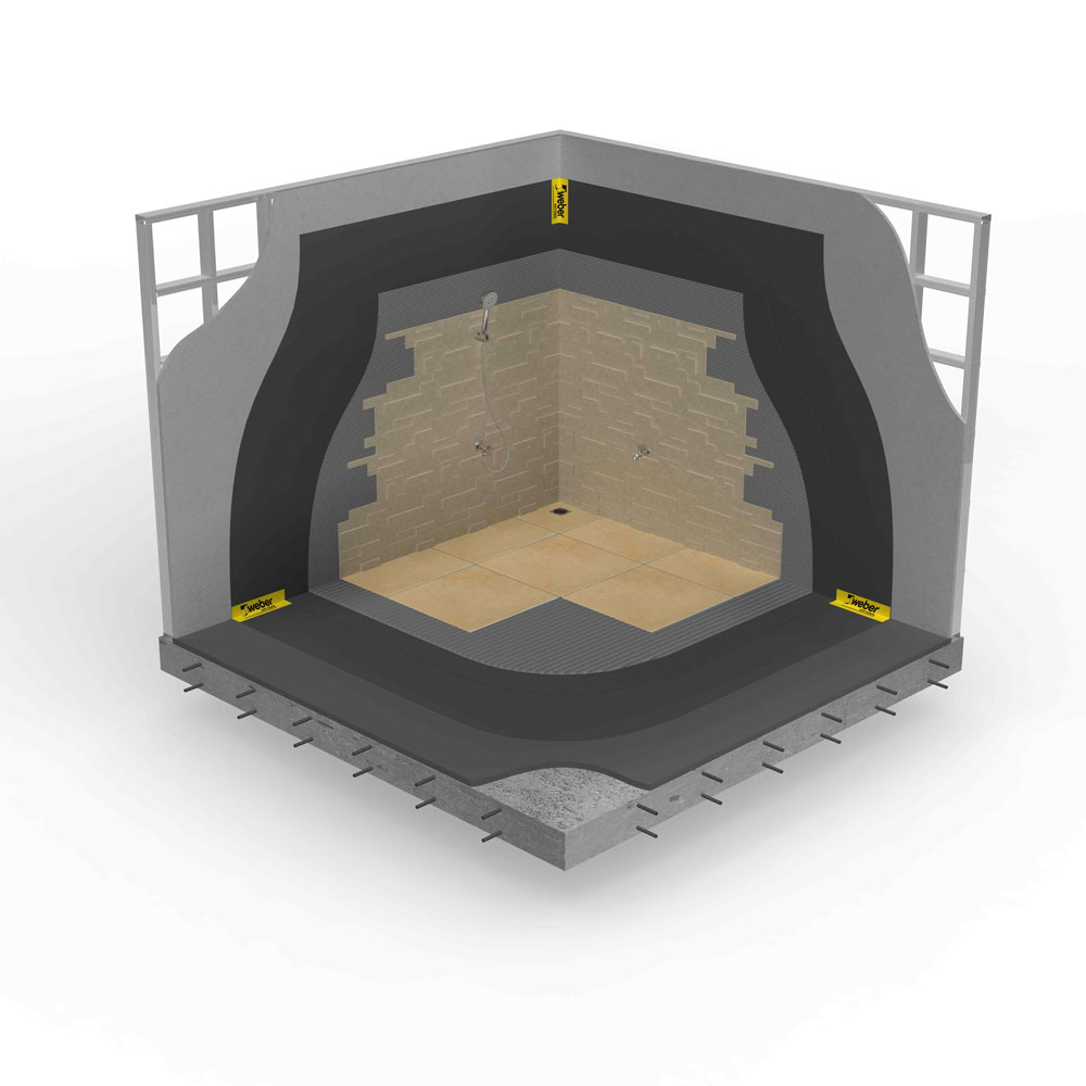 Tiling on deformable substrates solution - wet area Tiling on deformable substrates solution - wet area