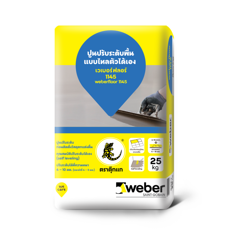 Weberfloor 1145 Cementitious Floor Mortars Flooring Weberfloor 1145 Is Pre Mixed Mortar Designed To Level The Floor Thickness Between 4 10 Mm Recommended 5 With Self Leveling Property